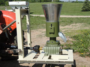 PTO powered pellet mill