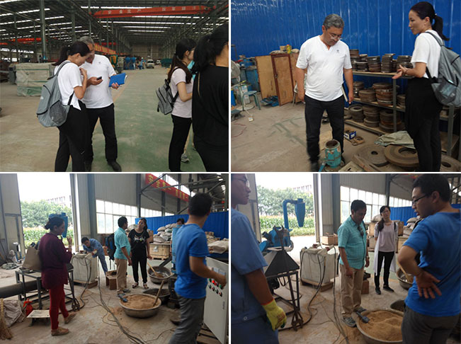 Customers from Malaysia are visiting GEMCO pellet mill factory