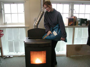 wood pellet heating